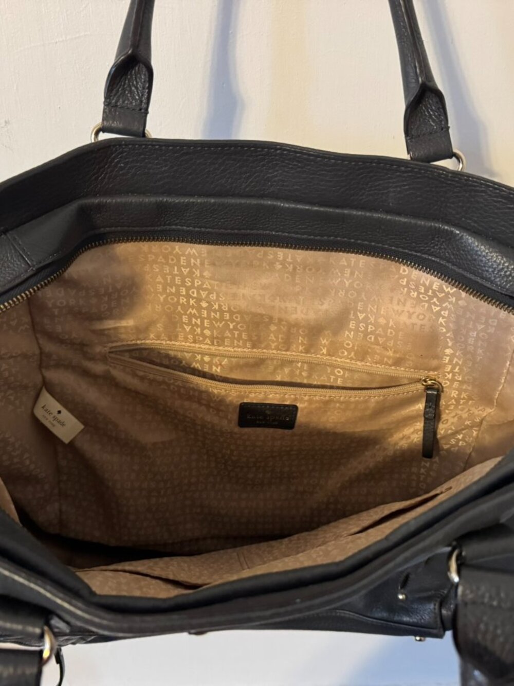 Dark Gray Kate Spade Satchel/Tote Style Purse - Picture 5 of 9